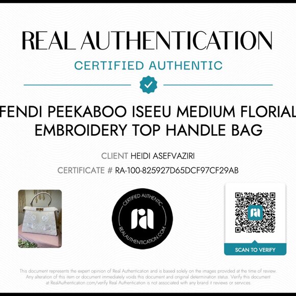 Fendi Peekaboo IseeU Medium Floral Embroidery Top Handle Bag - Picture 2 of 12